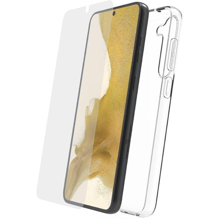 3663111171853 - Packung mit weicher Smartphone-Hülle und gehärtetem Glas Starter Samsung Galaxy Plus