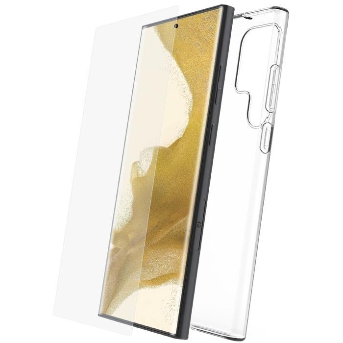 3663111171860 - Packung mit weicher Smartphone-Hülle und gehärtetem Glas Starter Samsung Galaxy S23 Ultra