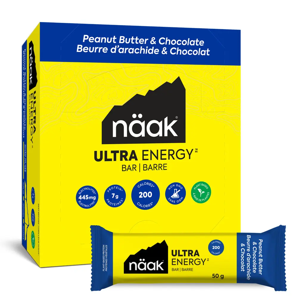 NAAK N&auml;ak - Ultra Energy Bars - Barre &eacute;nerg&eacute;tique - Banana & Chocolate