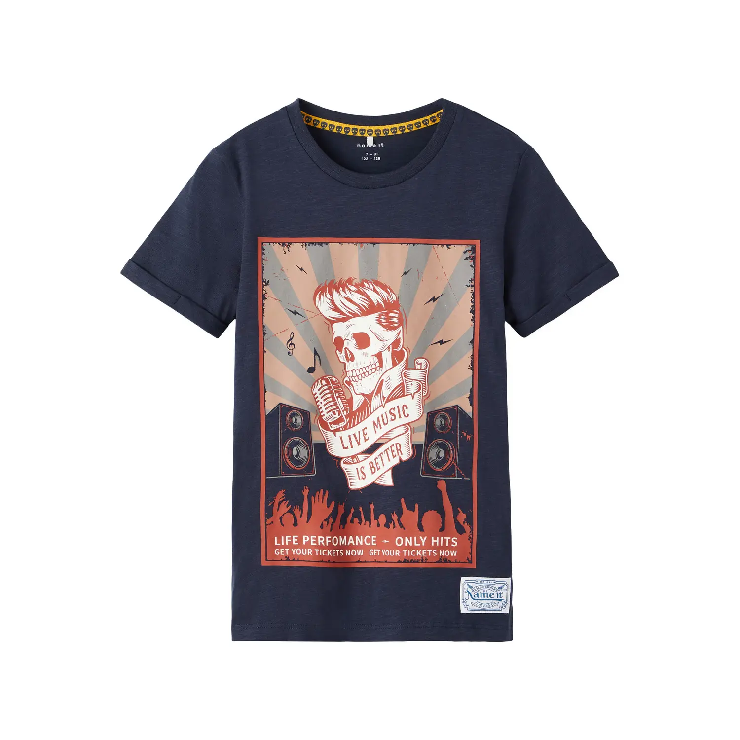 5715310133380 - Nob- Live Music is better T-Shirt navy 5715310133380 - Nob- Live Music is better T-Shirt navy