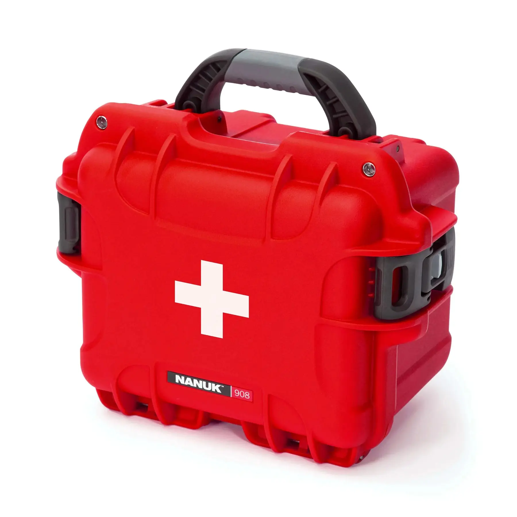 Leere Erste-Hilfe-Tasche Nanuk 908 First Aid Logo