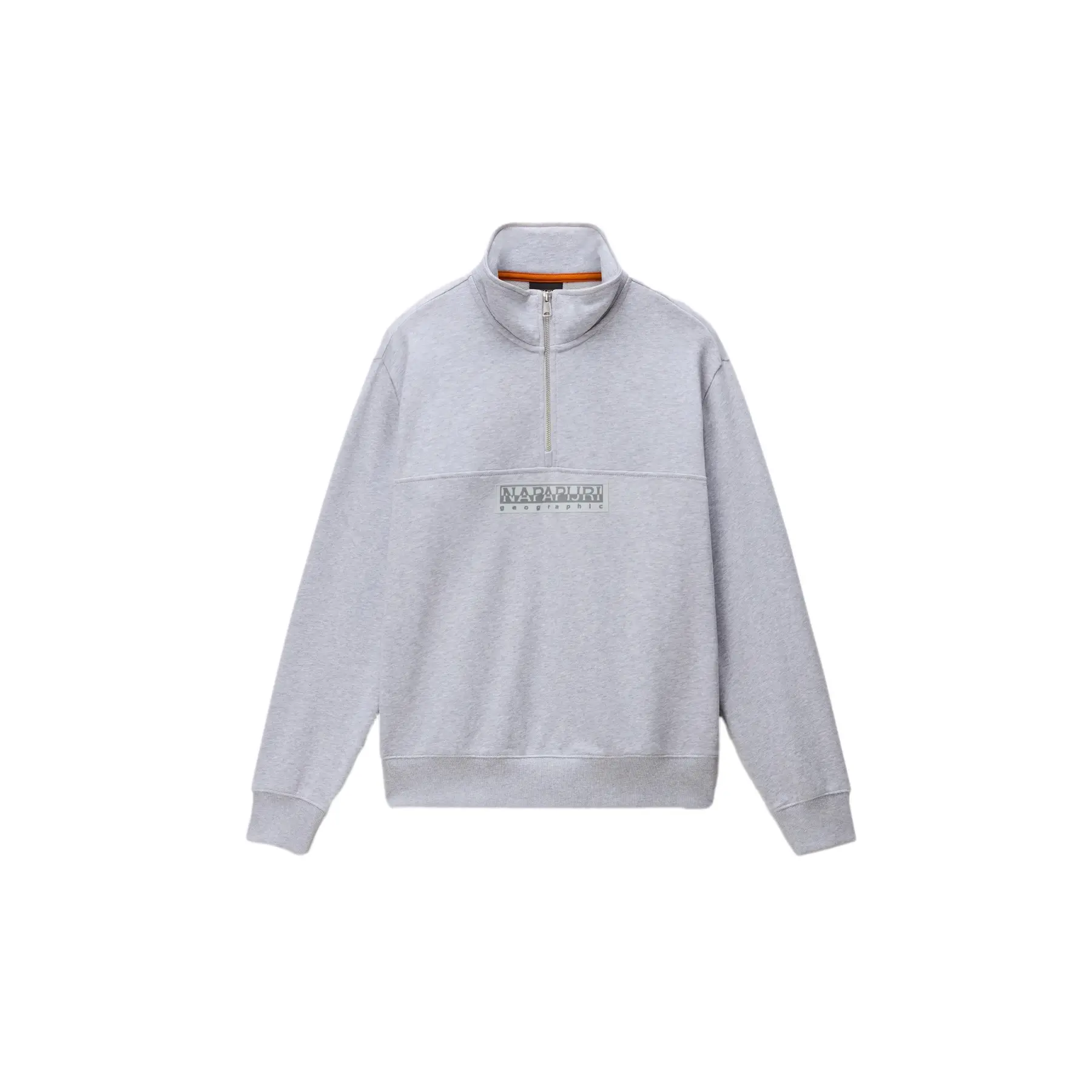 Sweatshirt mit 1/2 Reißverschluss aus French Terry Napapijri Box Logo