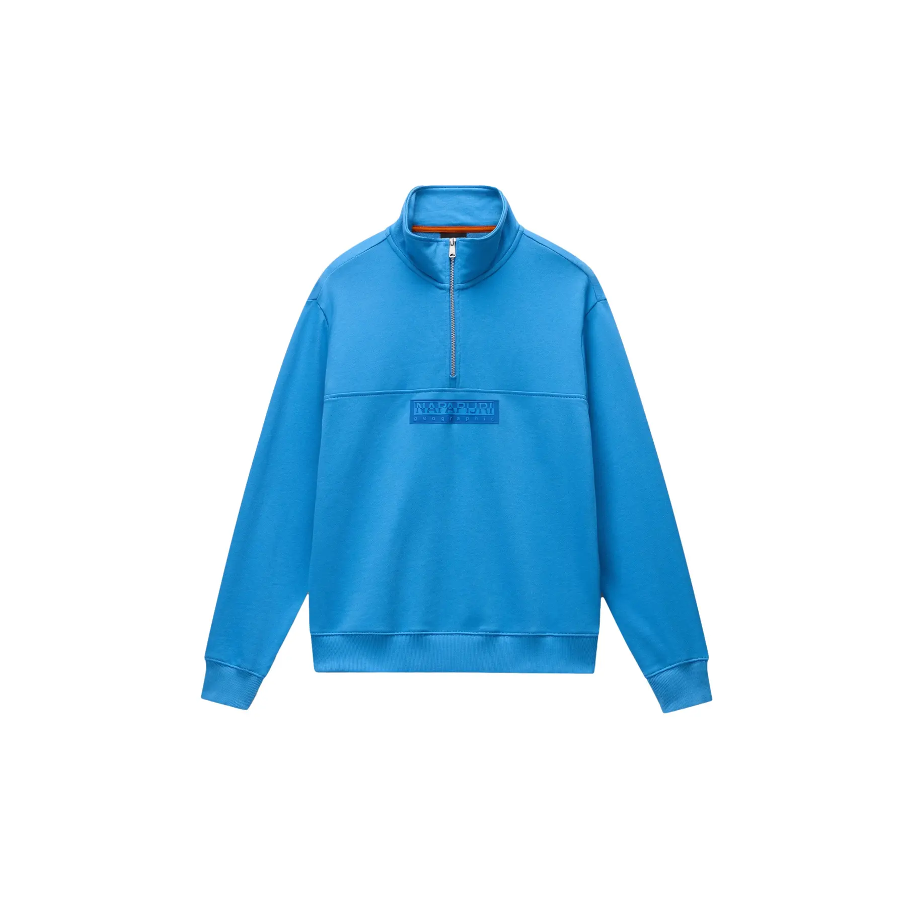Sweatshirt mit 1/2 Reißverschluss aus French Terry Napapijri Box Logo