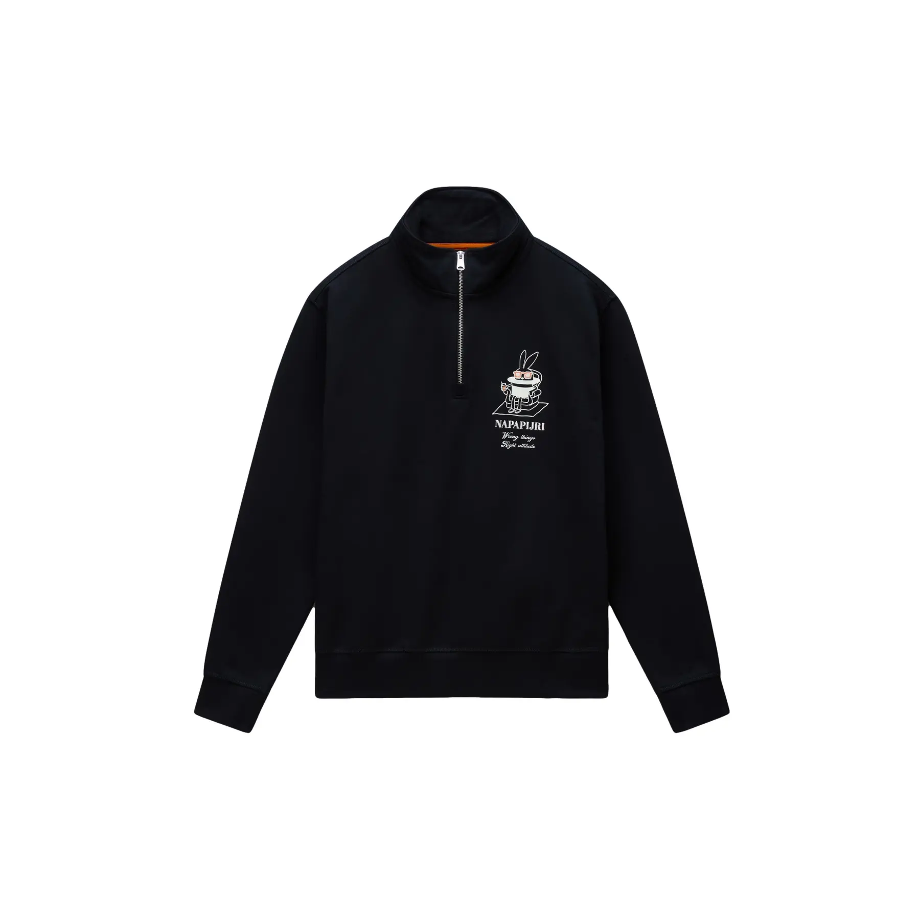 Sweatshirt mit 1/2 Reißverschluss aus French Terry Napapijri Sol