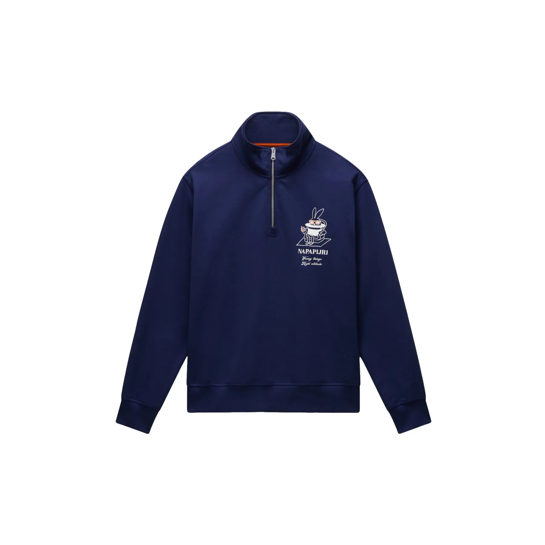 Sweatshirt mit 1/2 Reißverschluss aus French Terry Napapijri Sol