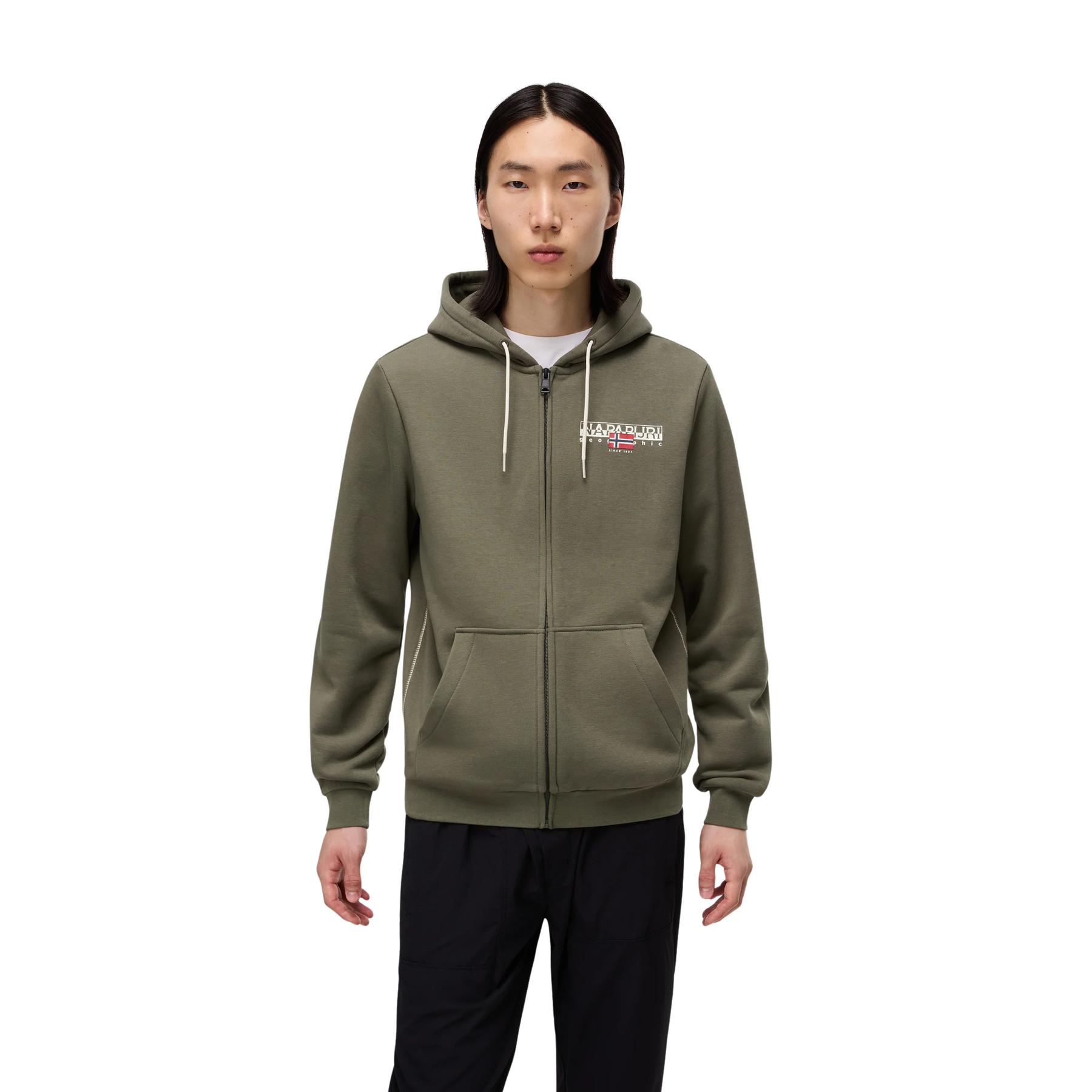 0198265687866 - Sweatjacke mit Kapuze und Känguru-Tasche Modell AYLMER