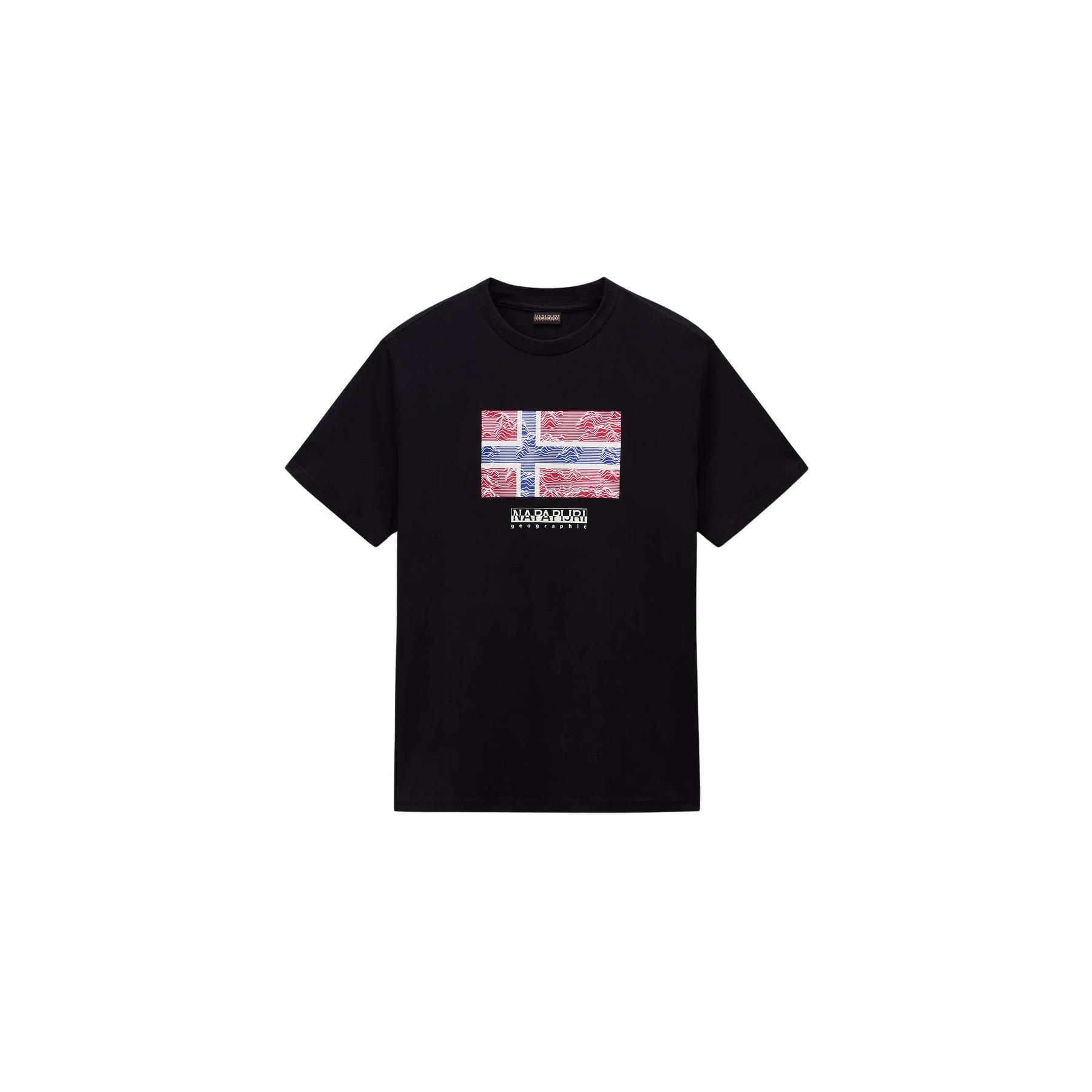 0198265658231 - T-Shirt mit Label-Print Modell DRAPEAU