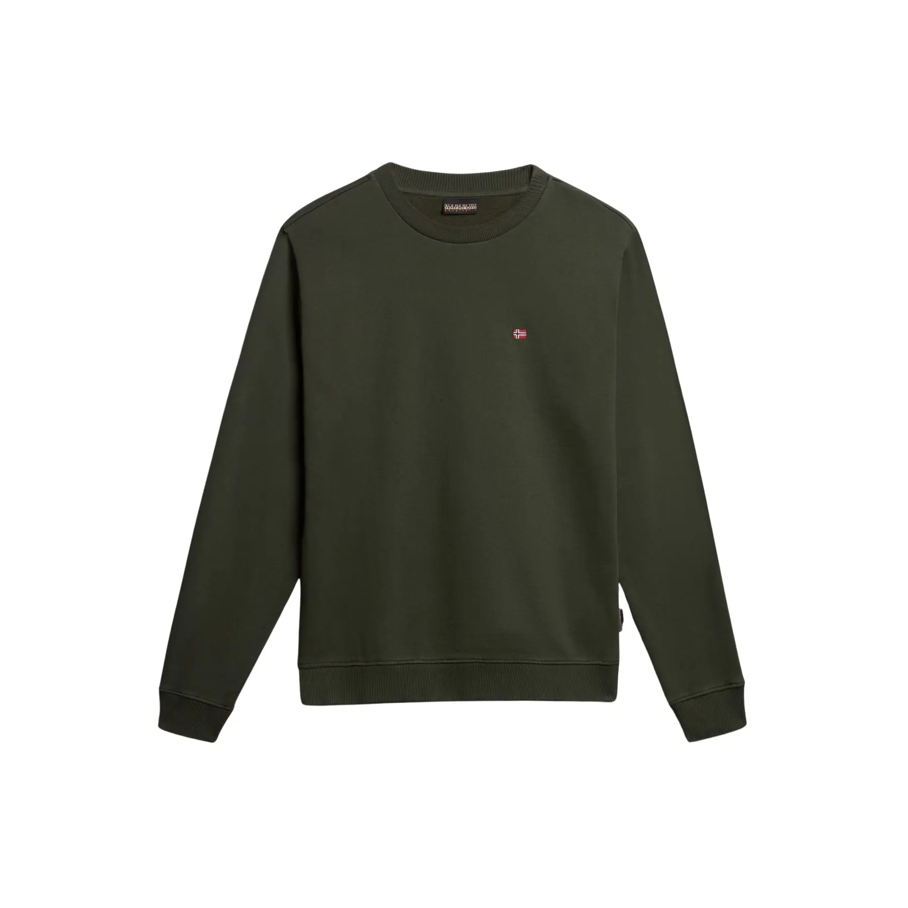 0195439491229 - - Balis - Fleece-Sweatshirt in Khaki mit kleinem Logo-Grün