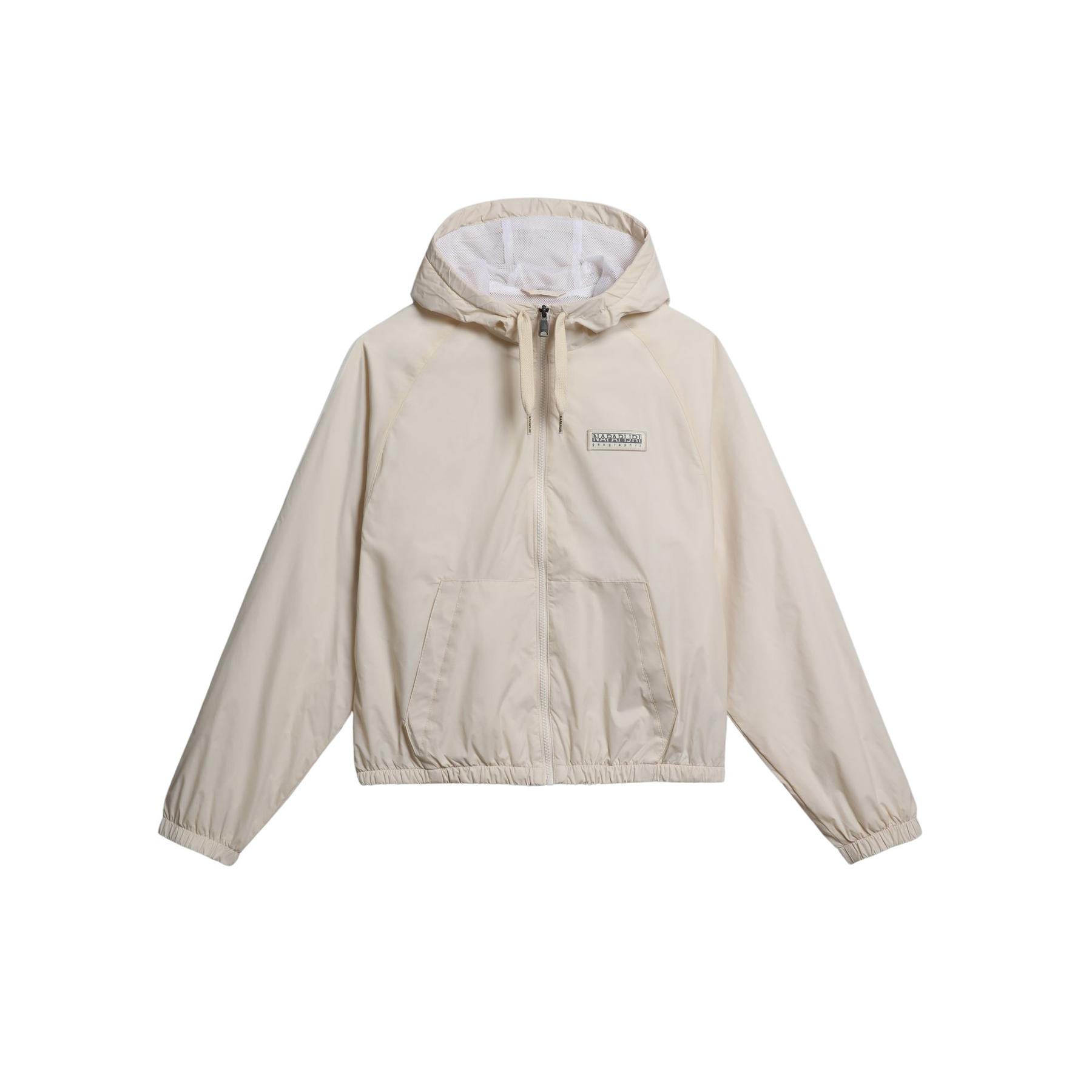 0196011722311 - - Morgex - Anorak mit Reißverschluss in Wollweiß