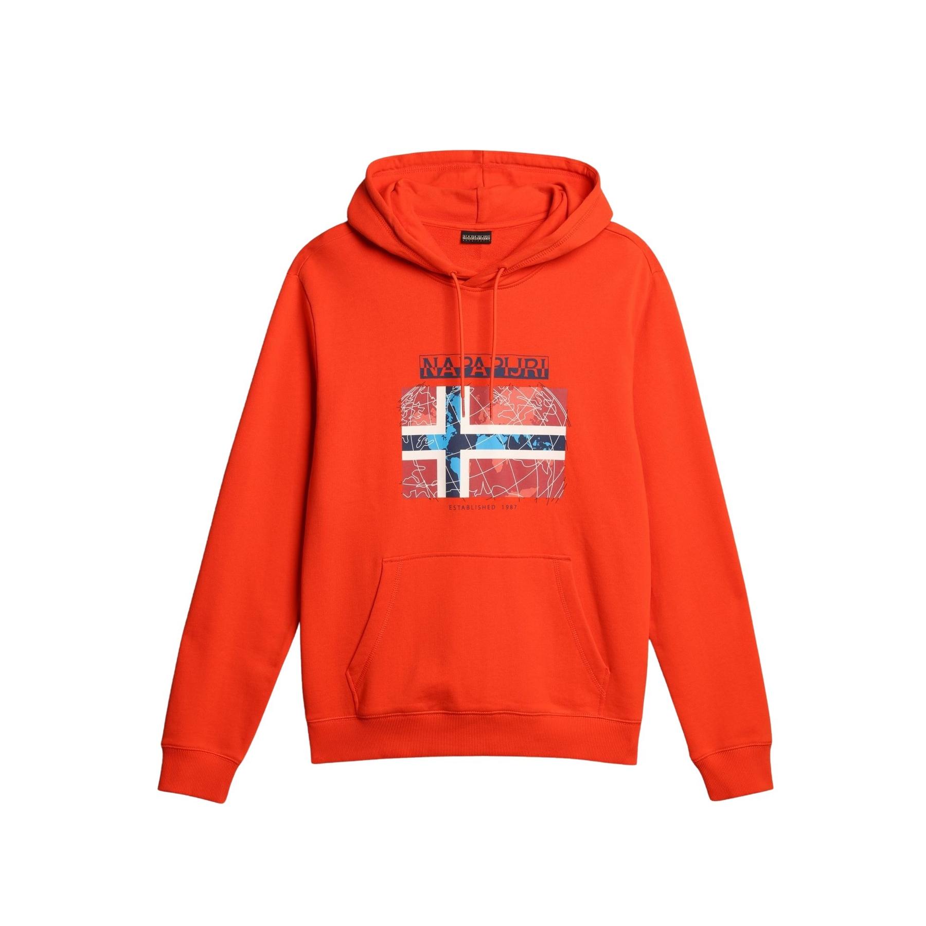 0196011766728 - Hoodie mit Label-Print Modell GUIRO