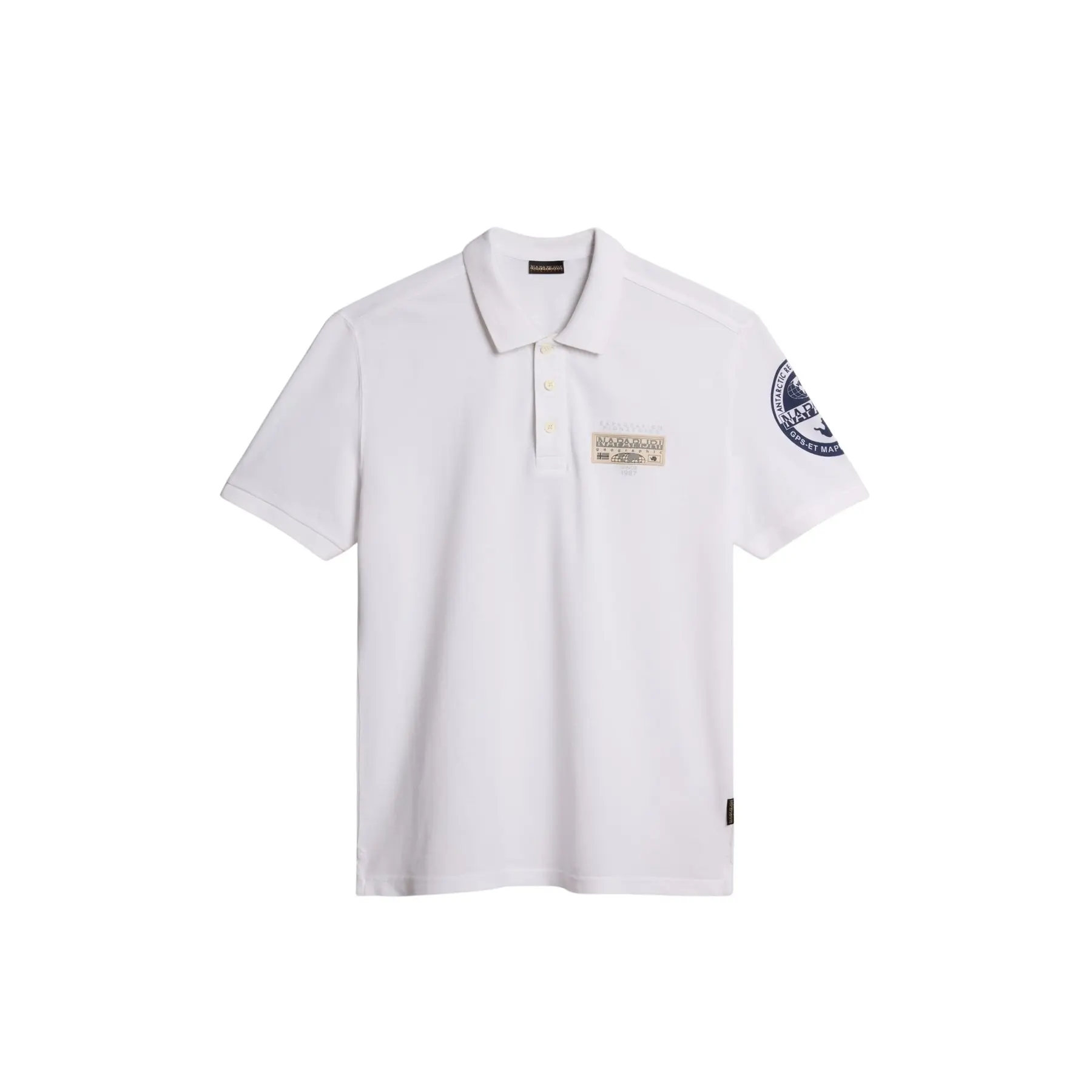 0196012780204 - Slim Fit Poloshirt mit Label-Patch Modell E-AMUNDSEN