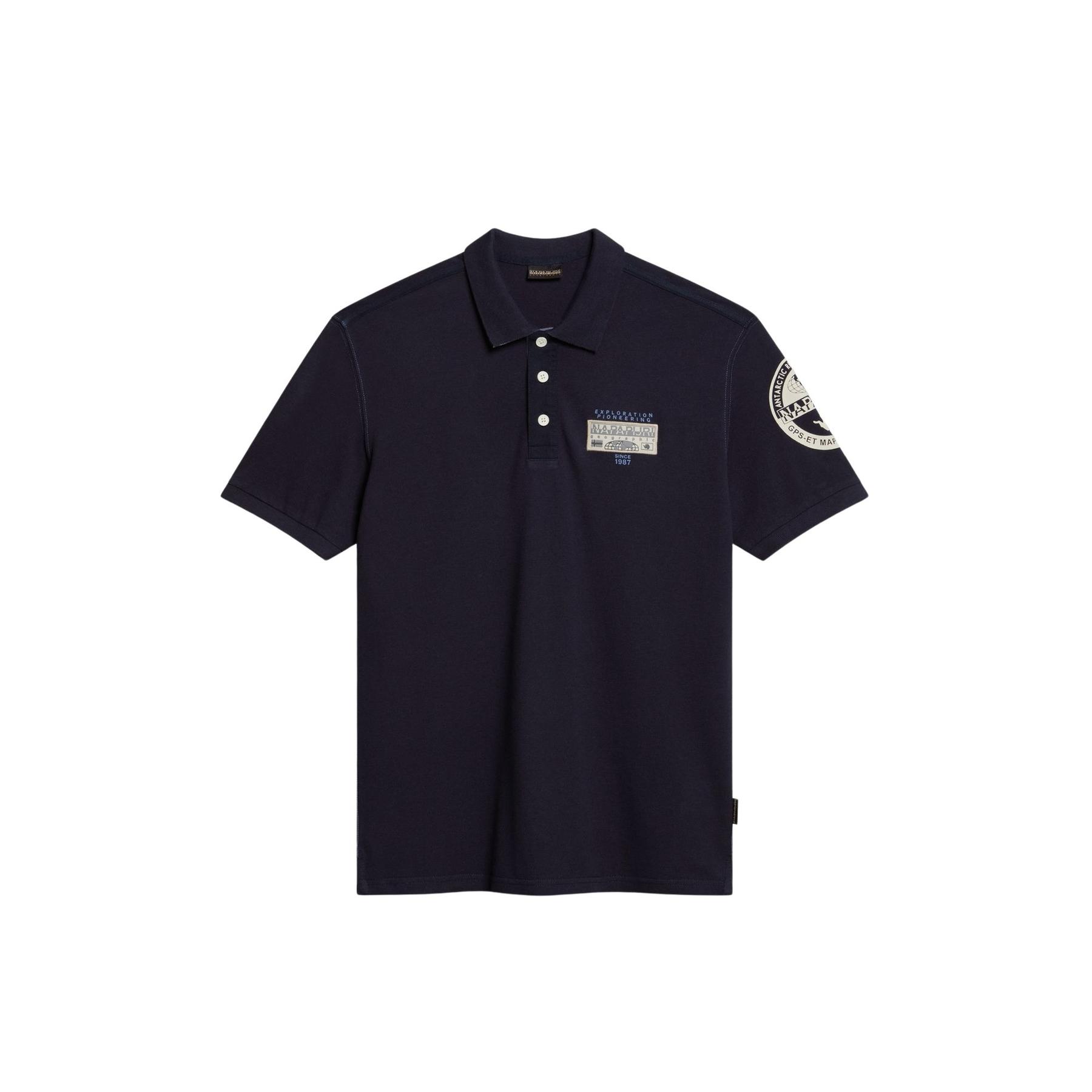 0196012781263 - Slim Fit Poloshirt mit Label-Patch Modell E-AMUNDSEN