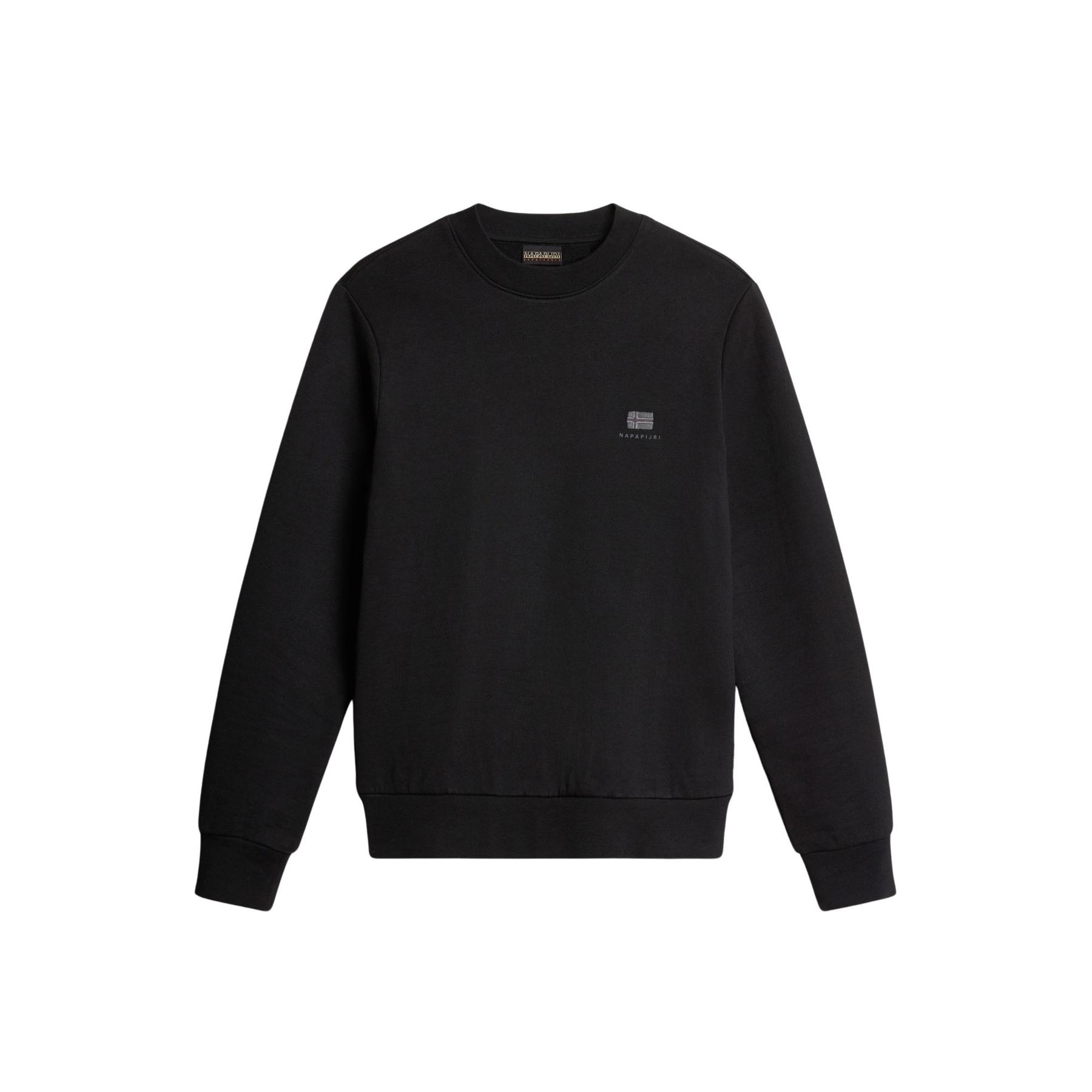 0196011798354 - - Nina - Fleece-Sweatshirt in Schwarz mit kleinem Logo-Black