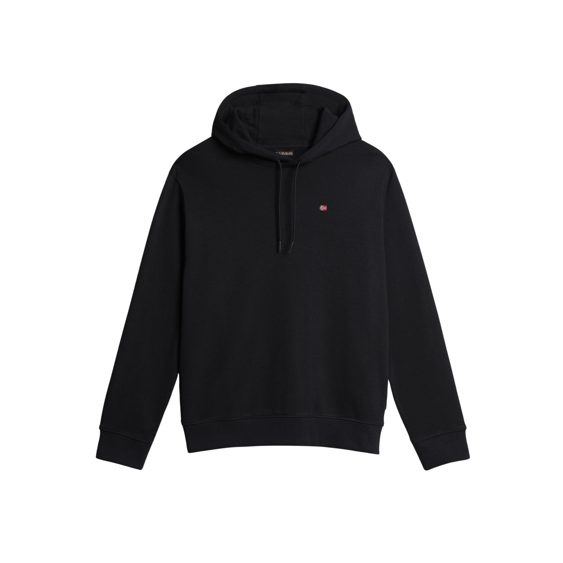 0196011758198 - - Balis - Kapuzenpullover in Schwarz mit kleinem Logo-Black