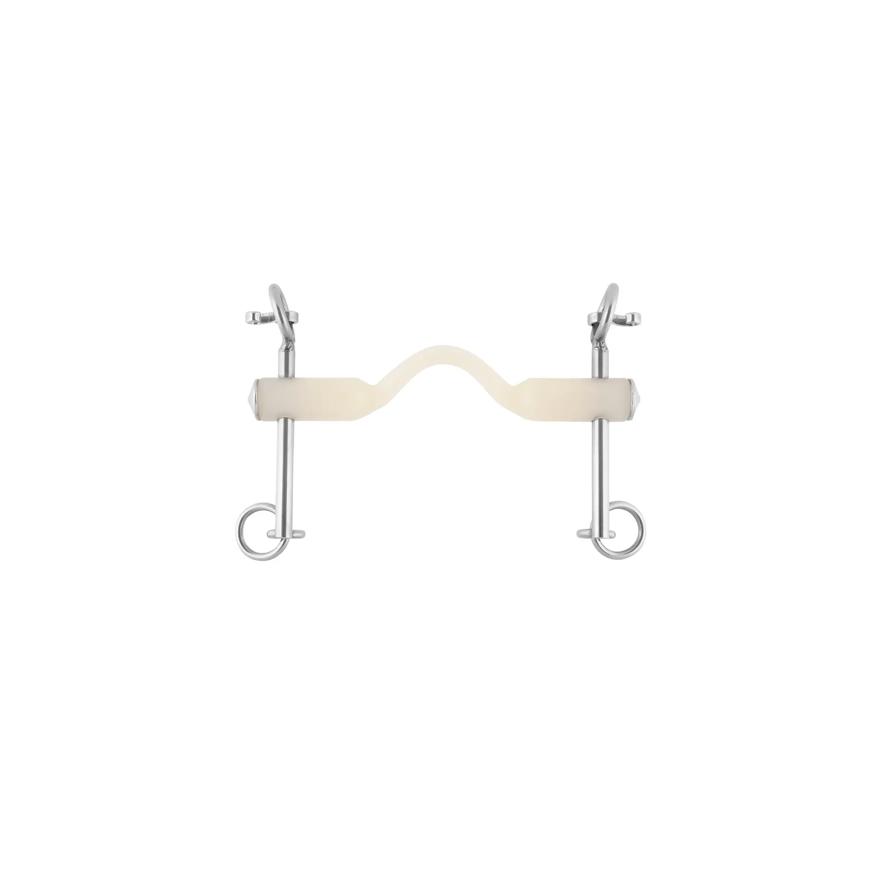 Mors de bride pour cheval joues courtes avec passage de langue Nathe 20 mm
