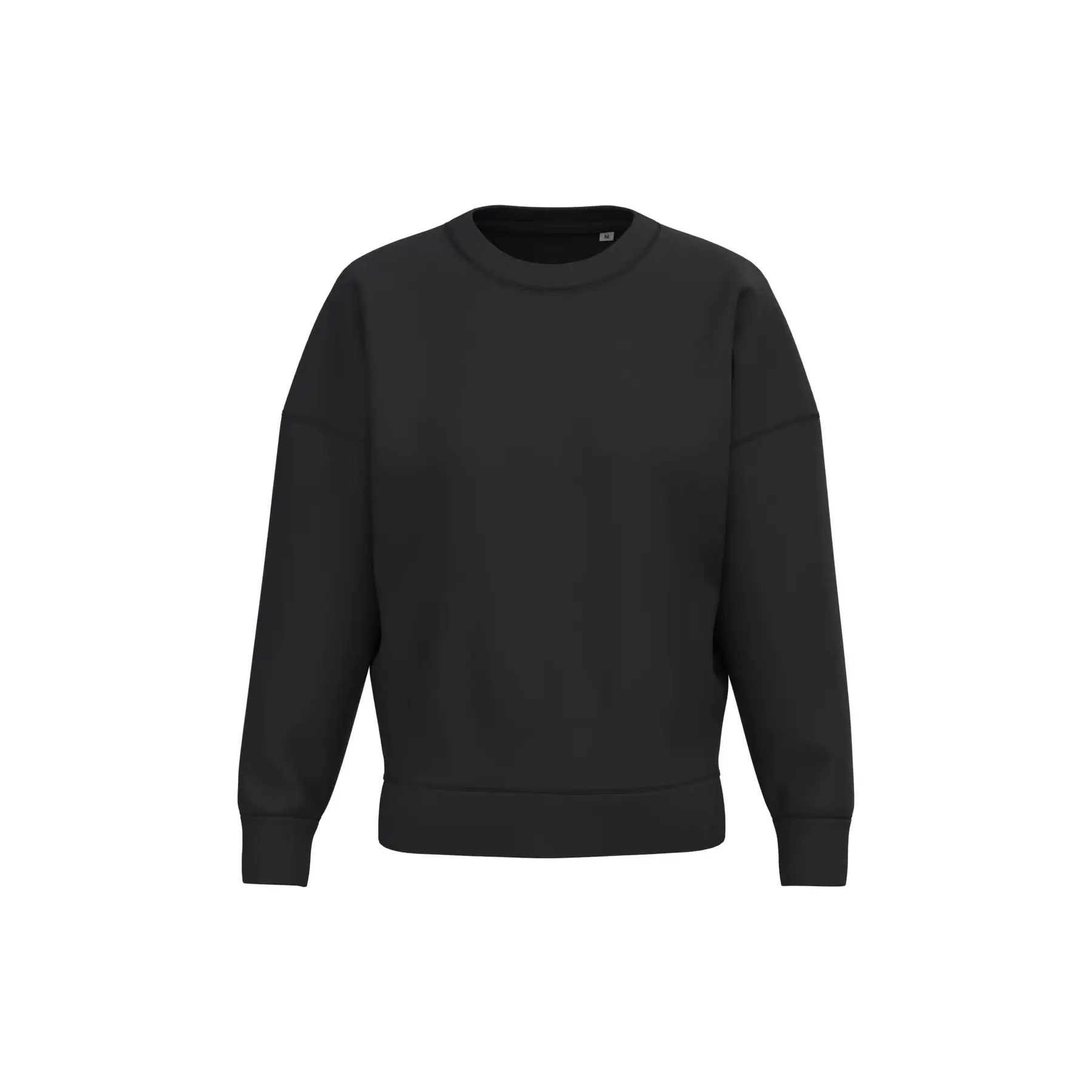 Native Spirit Women's Noir Eco-Friendly Drop Shoulder Sweatshirt For