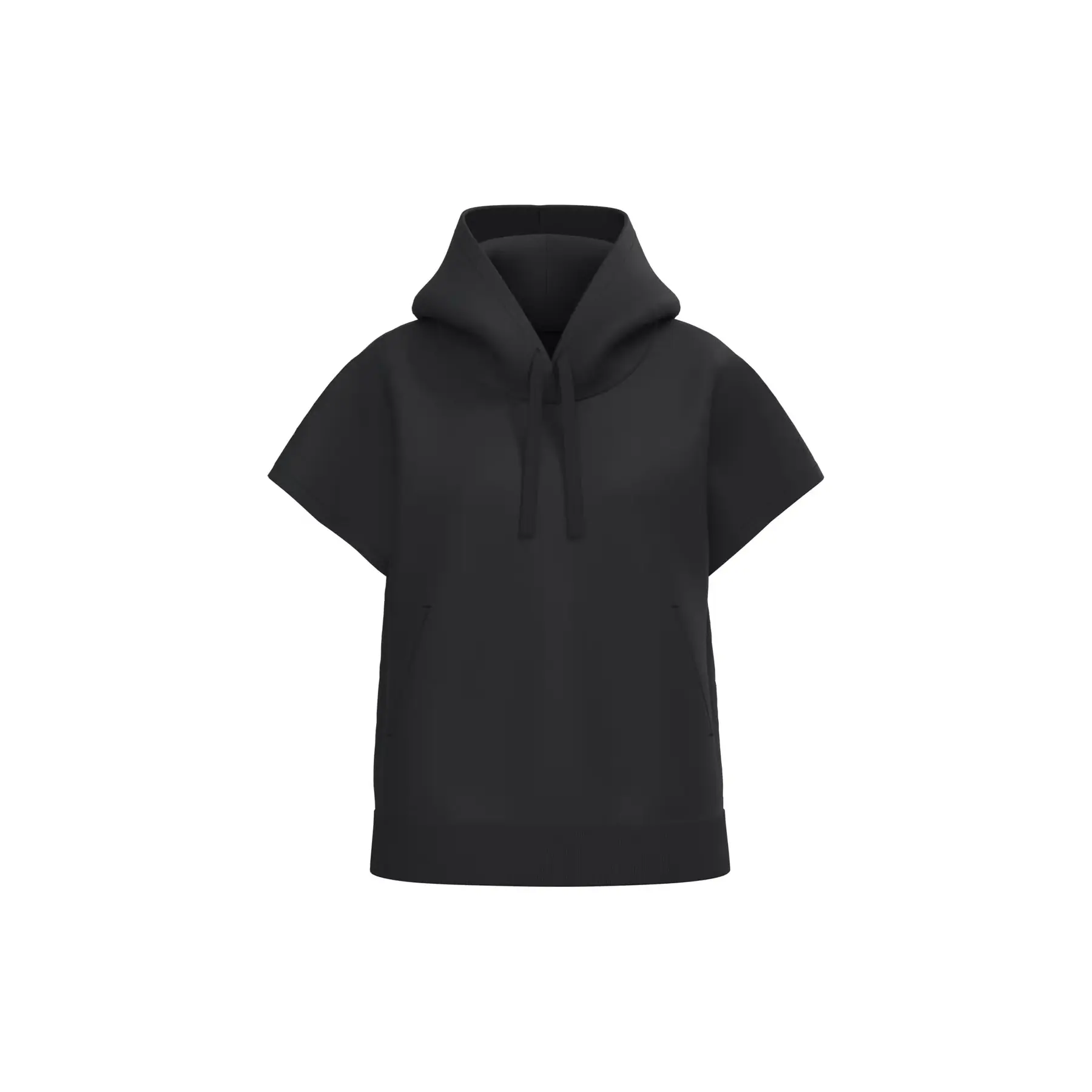 Felpa con cappuccio oversized senza maniche donna  French Terry