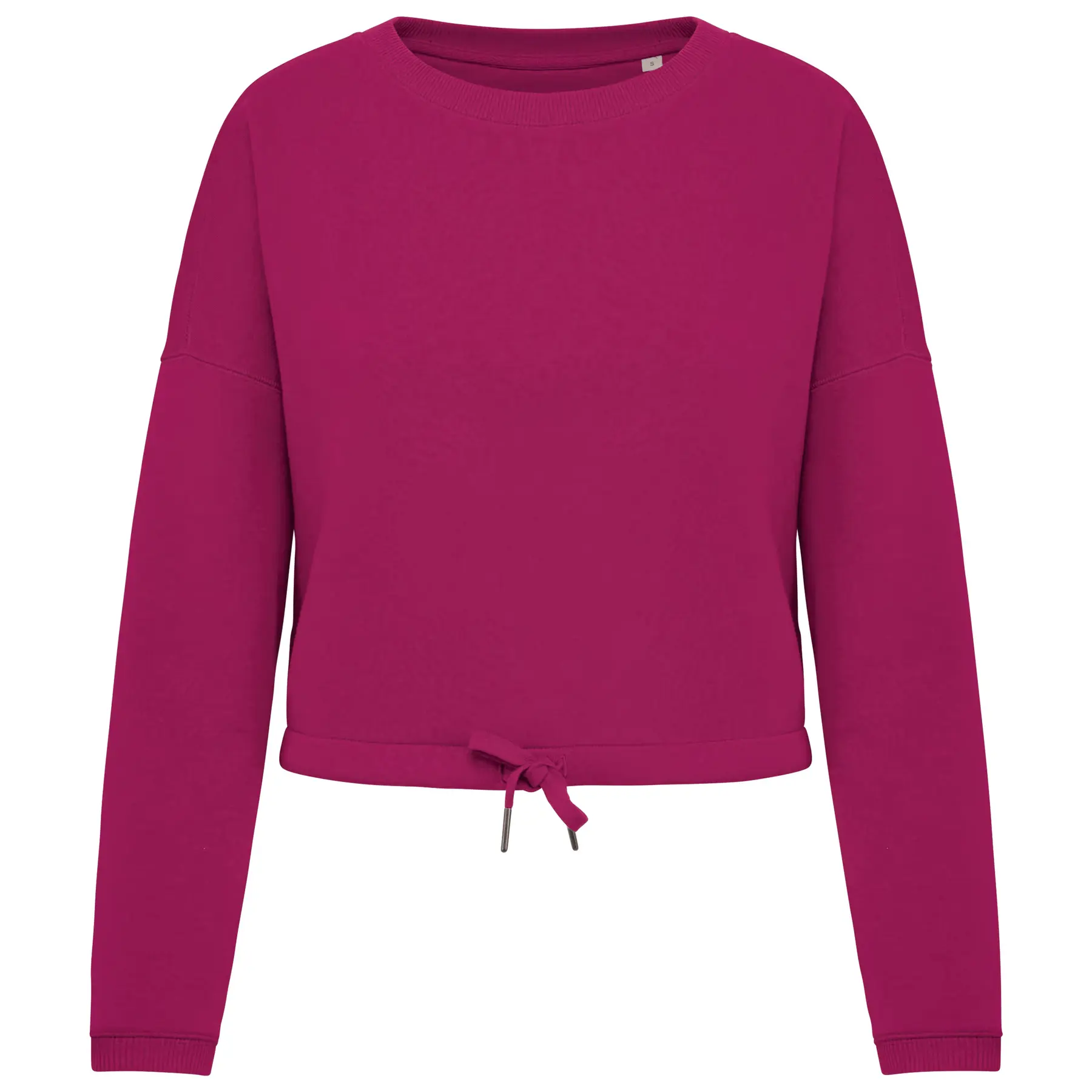 Native Spirit Women's Violet Oversized Cropped Eco-Friendly Sweatshirt For