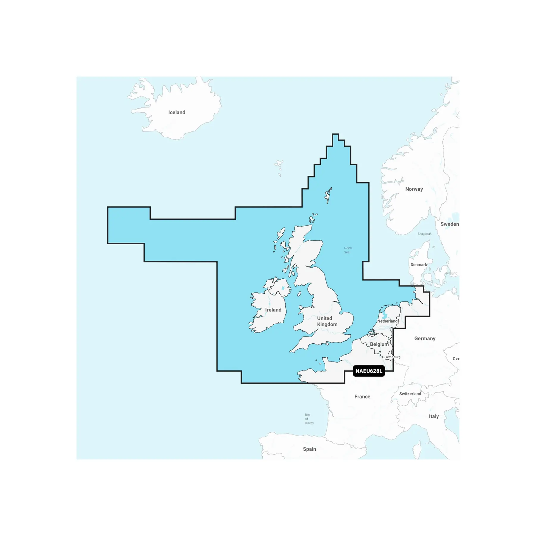 Navigatiekaart + grote sd - Verenigd Koninkrijk - Ierland - Lage Landen Navionics