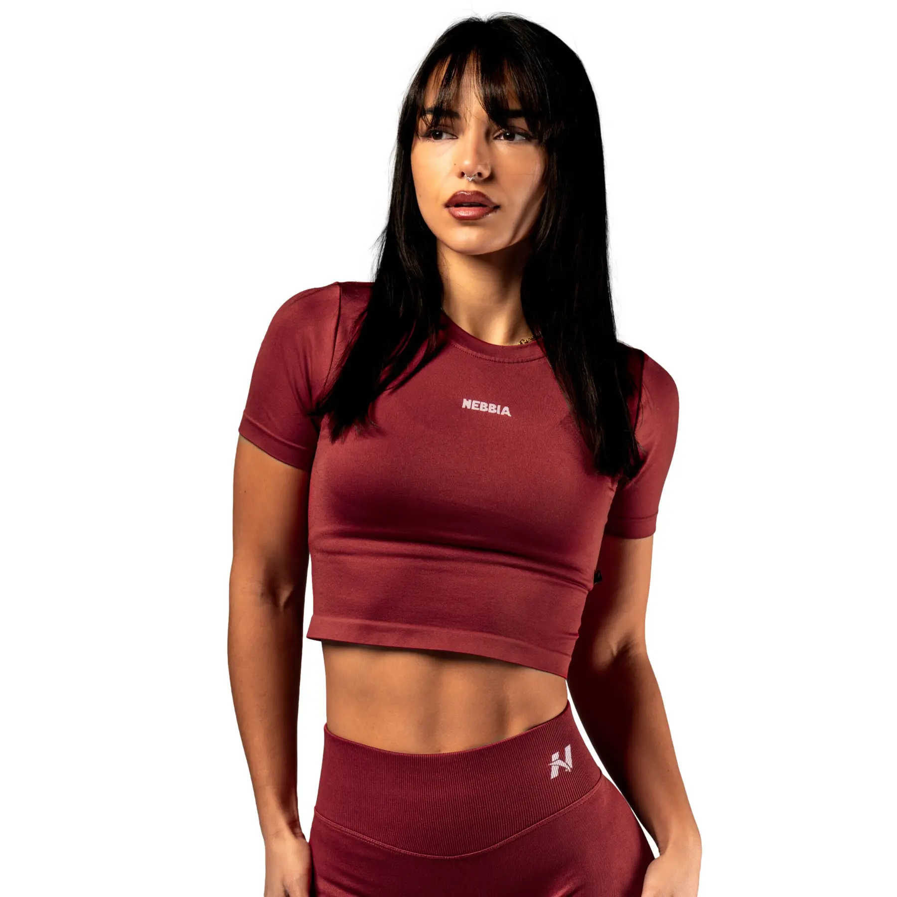 Women's seamless T-shirt Nebbia Power Crop Top