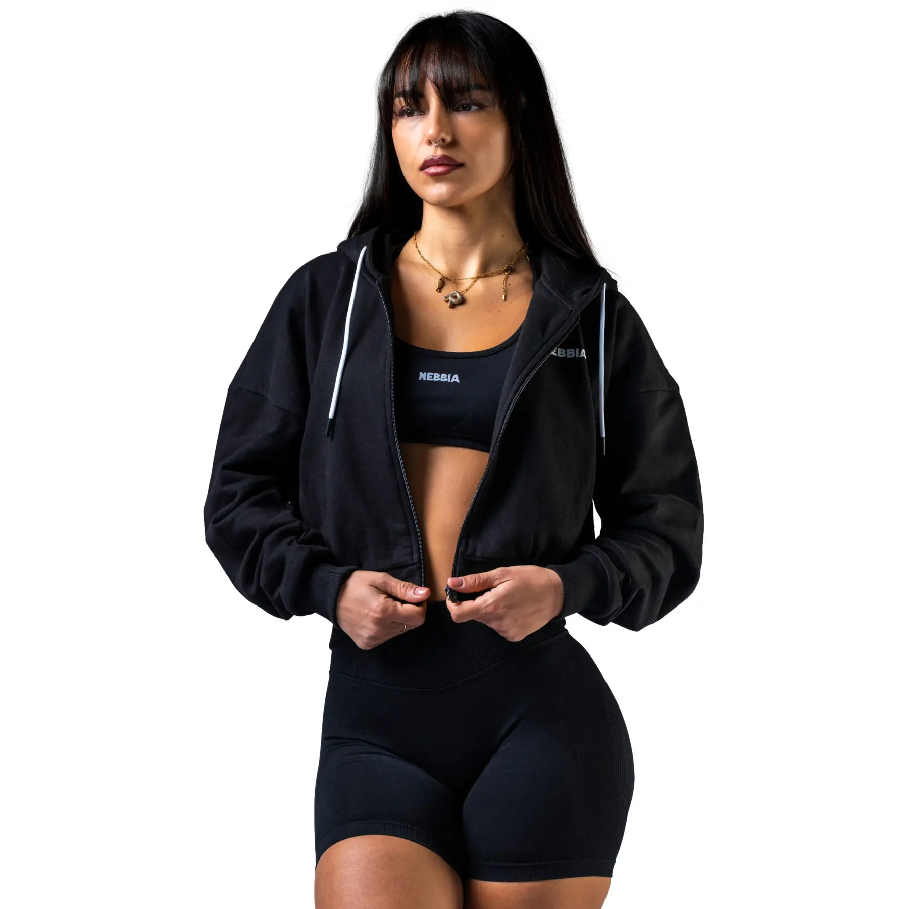 Women's zip-up hoodie Nebbia Power