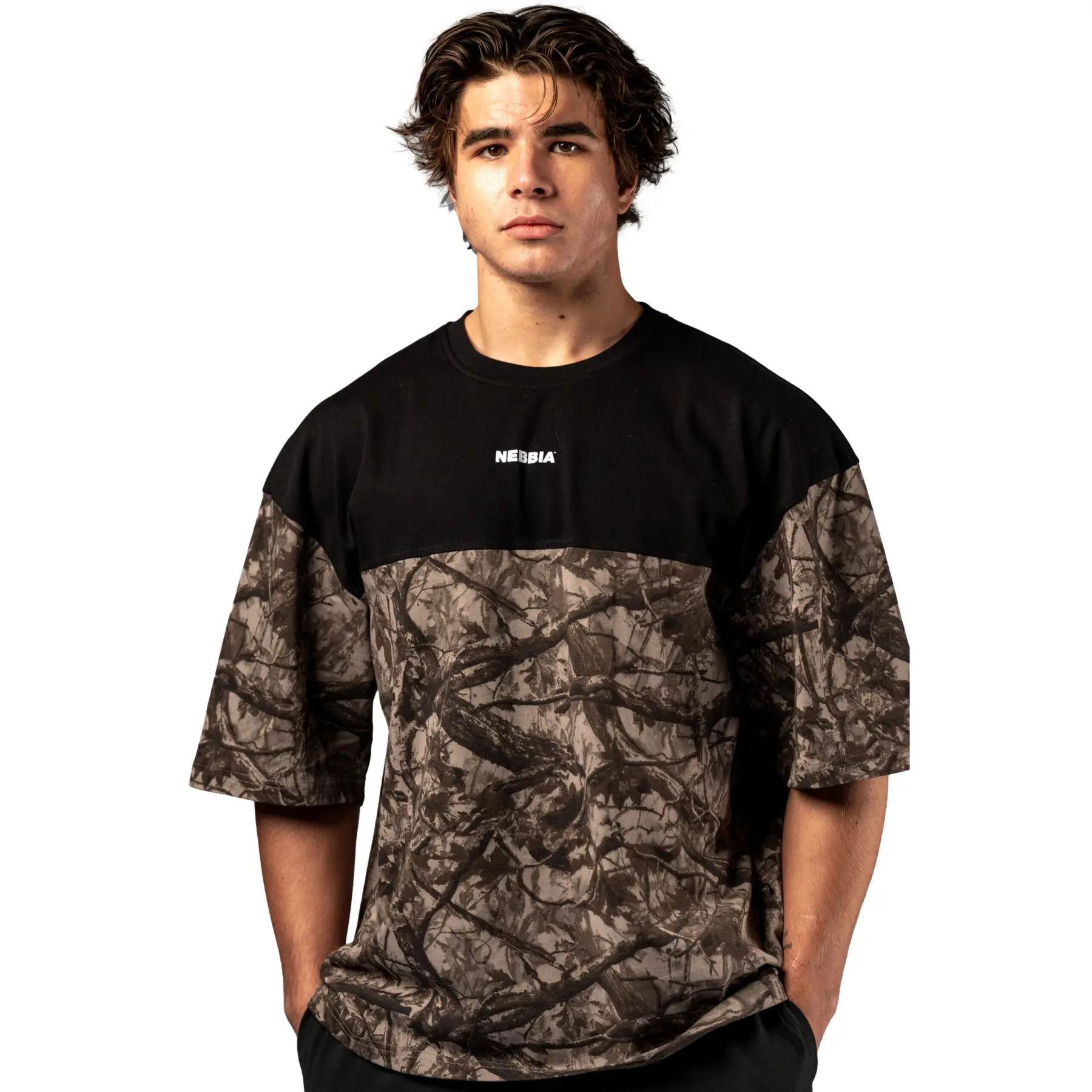 T-Shirt Power Oversized - Marron - male - Size: M