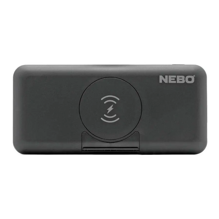 Nebo Unisex Noir Rechargeable External Battery 10K Qi