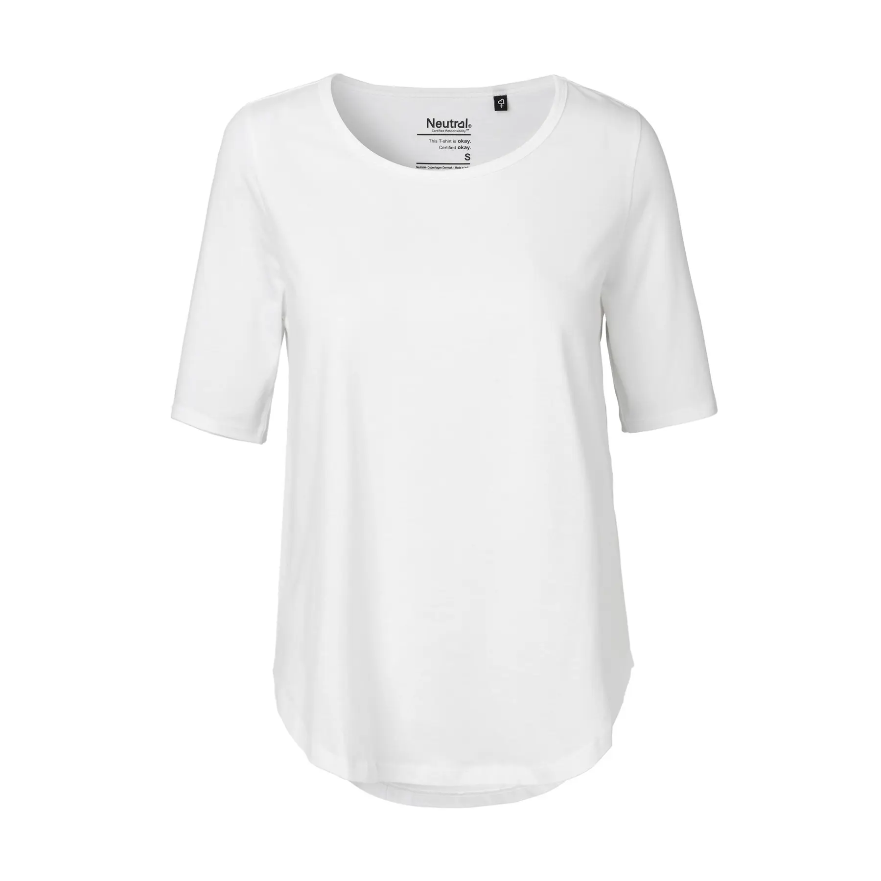 Womenâs three-quarter sleeve t-shirt Neutral