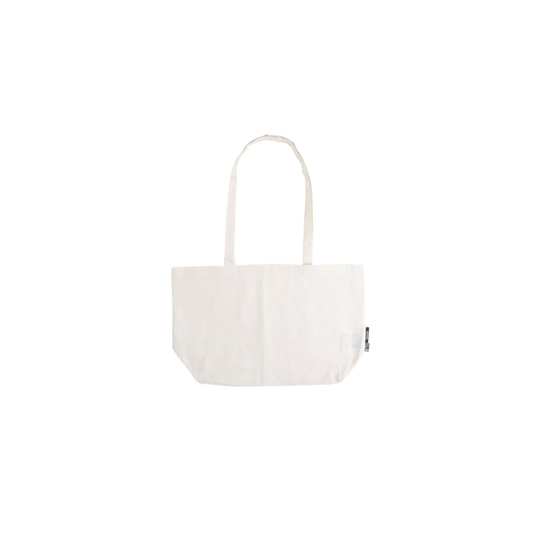 Neutral Unisex Beige Tote Bag With Gusset