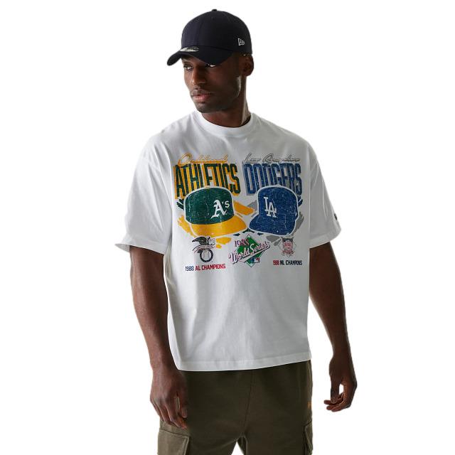 0198359420041 - Dodgers T-Shirt MLB Dueling Logo SPCL OAKATH