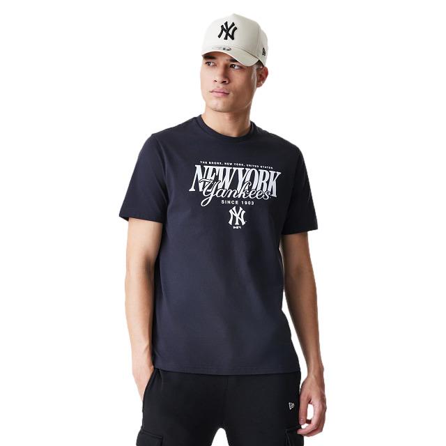 0198977921197 - T-Shirt New York Yankees MLB Reg Script GRPHC