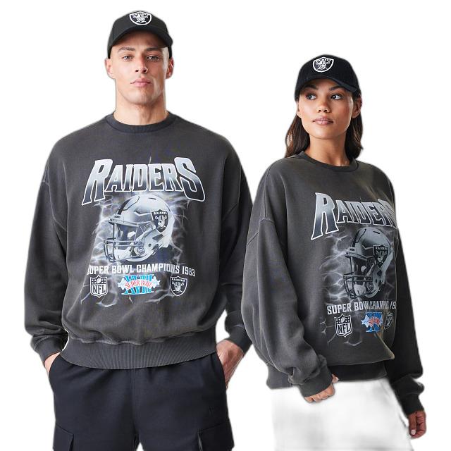 0198977918050 - Sweatshirt Las Vegas Raiders NFL Washed
