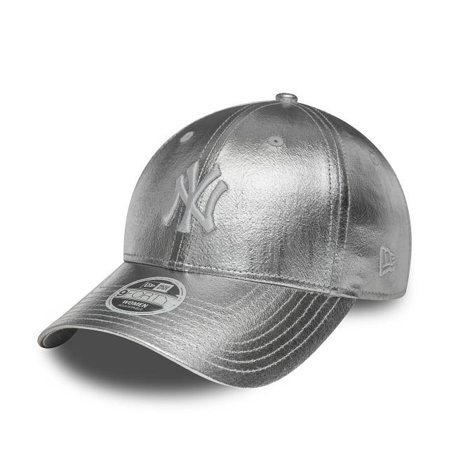 0198977964088 - New York Yankees Basecap für Frauen 9forty Metallic