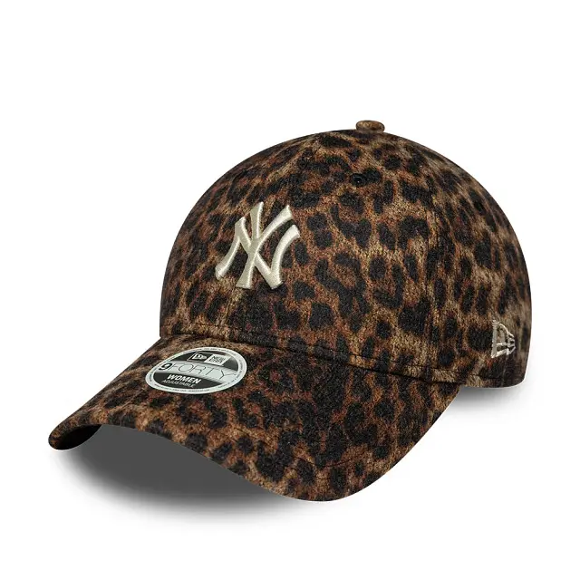 New York Yankees Basecap für Frauen New Era 9Forty Cosy Leopard