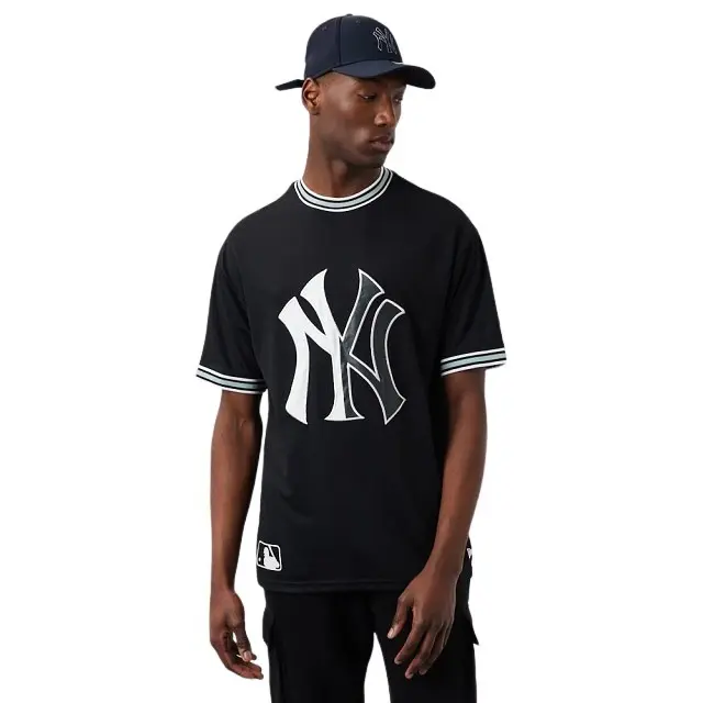 Maglietta oversize in rete New York Yankees Team Logo
