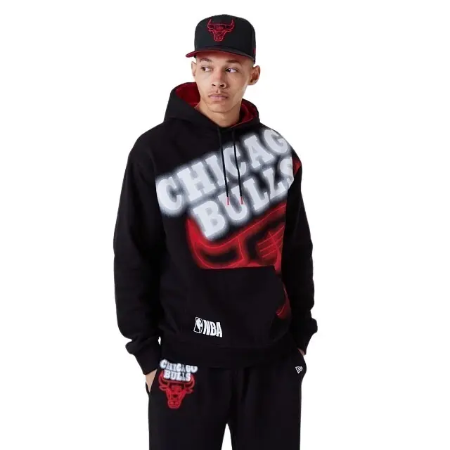 0196501670894 - Kapuzenpullover Chicago Bulls Enlrgd Neon