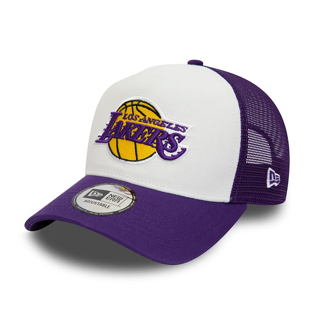 0196821891979 - New Era LA Lakers Team Colour A-Frame Mesh Cap Gr One Size Lila