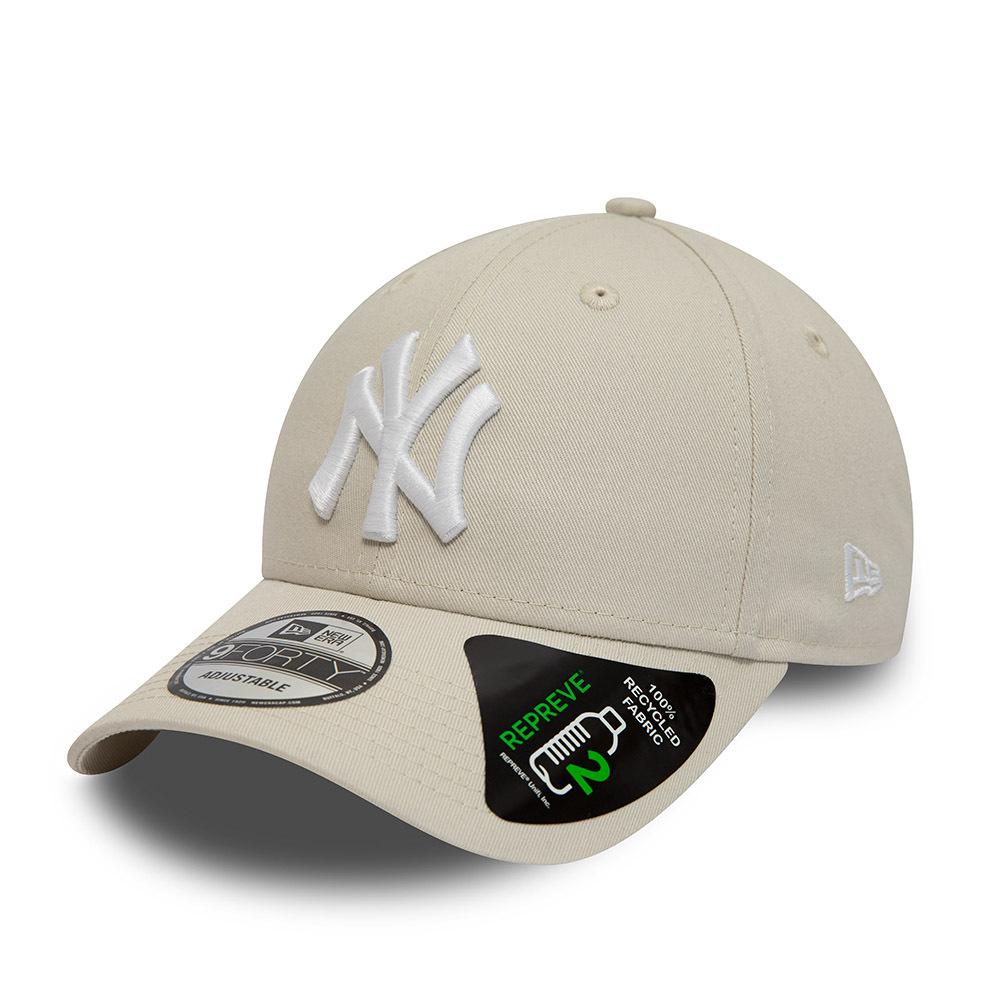 0196821893294 - New Era New York Yankees Repreve League Essential 9FORTY Base Caps Gr One Size Beige