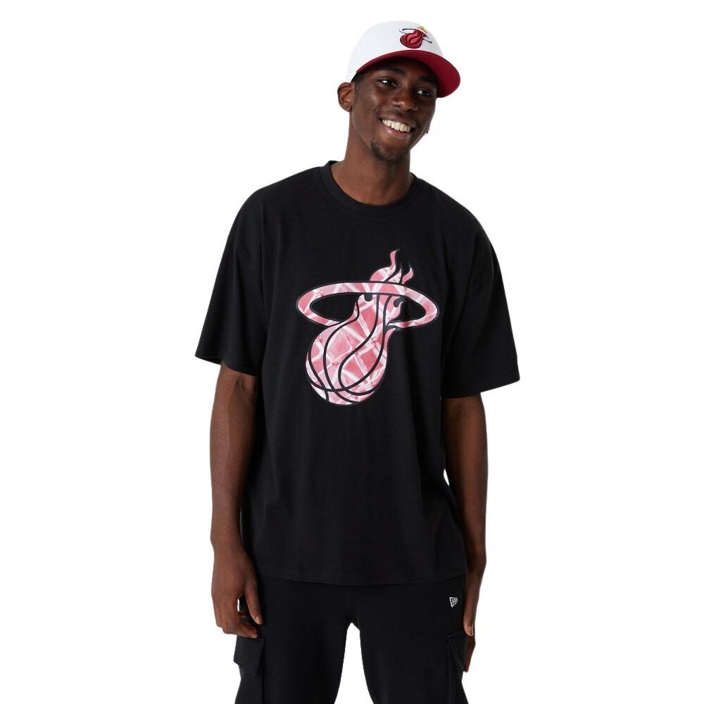 0196996510927 - Miami Heat Logo Tee T-Shirt schwarz