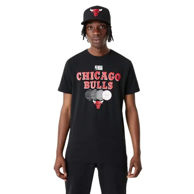 0196996509563 - Chicago Bulls Graphic Tee T-Shirt schwarz