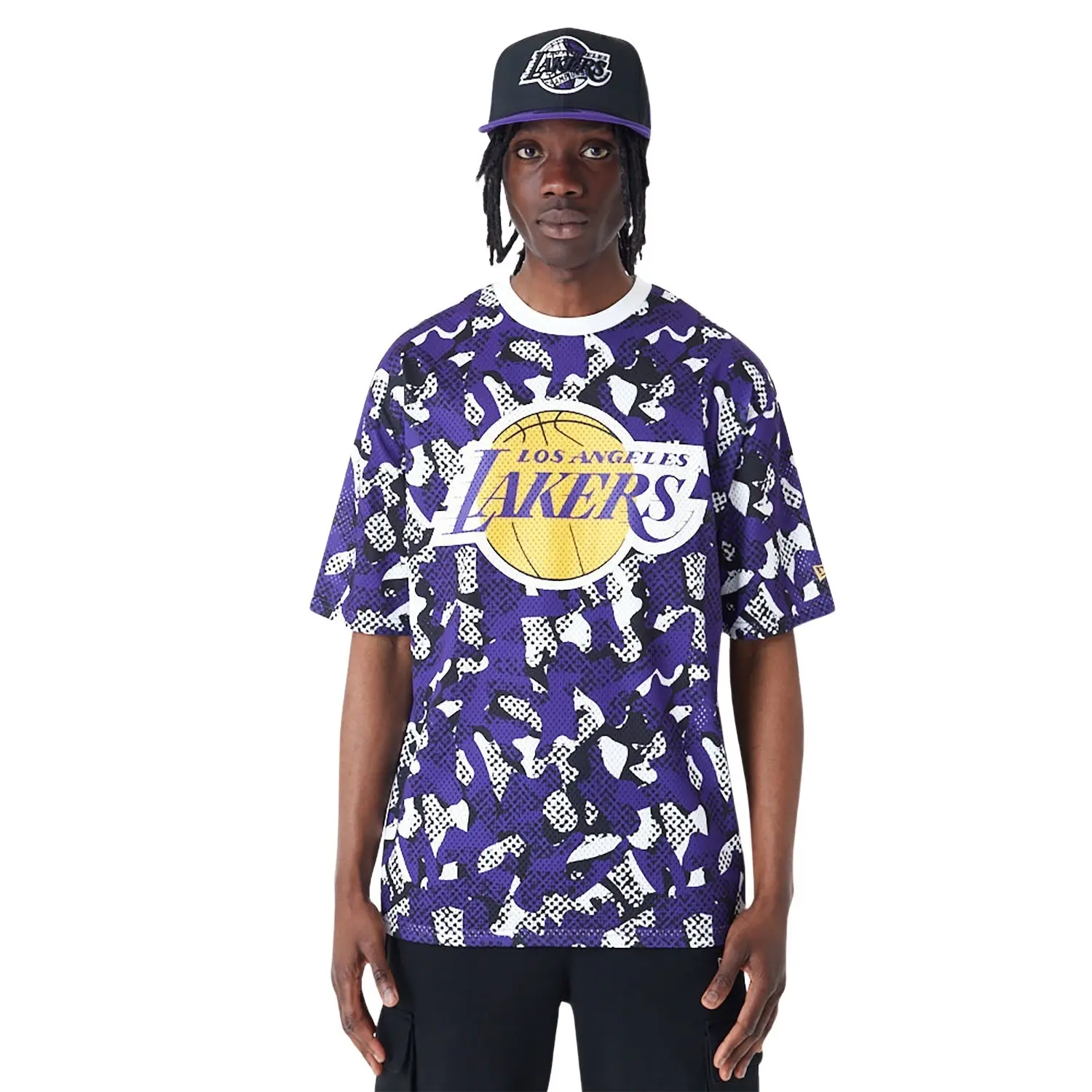 0197373930185 - T-Shirt Los Angeles Lakers NBA Team AOP