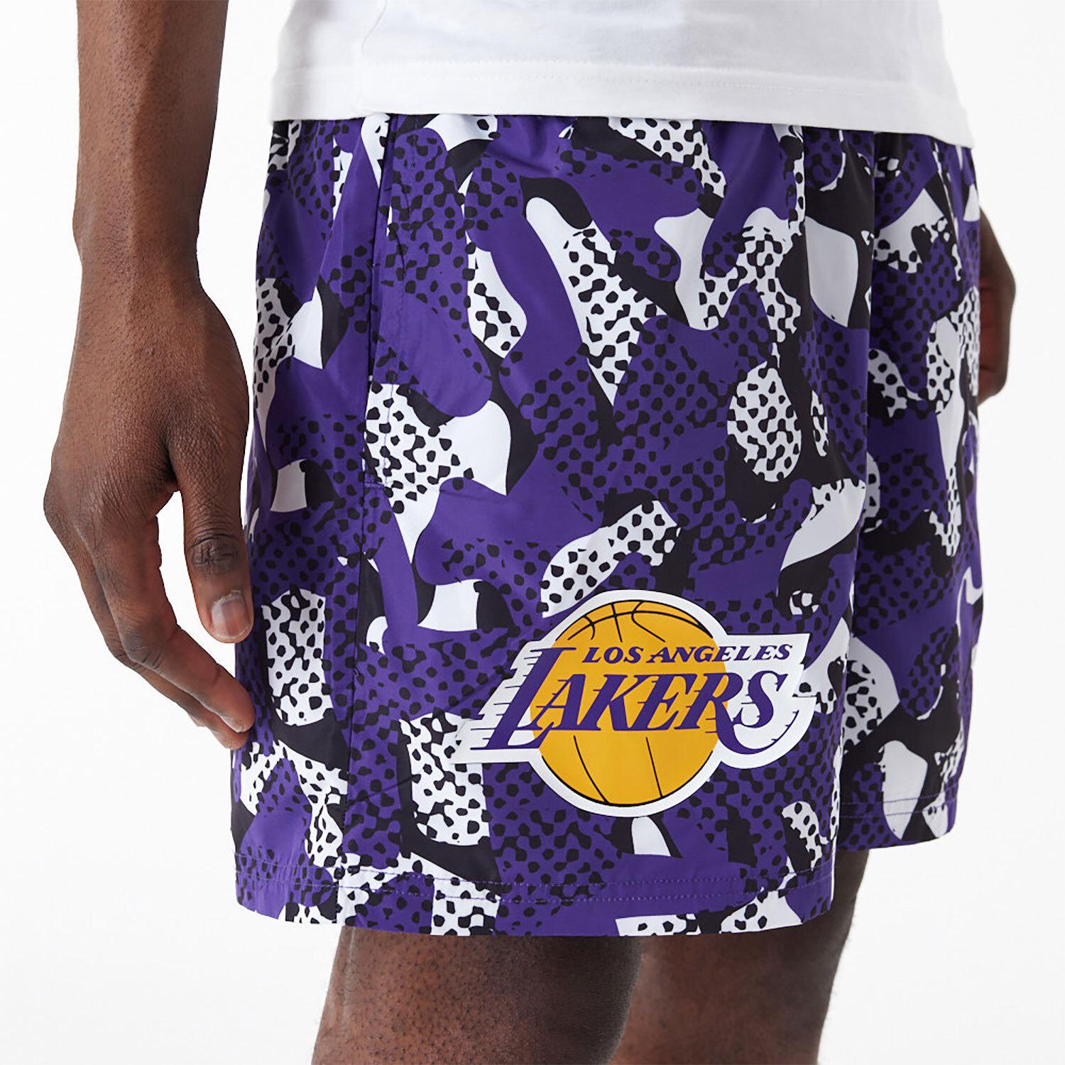 0197373930062 - Shorts Los Angeles Lakers NBA Team AOP