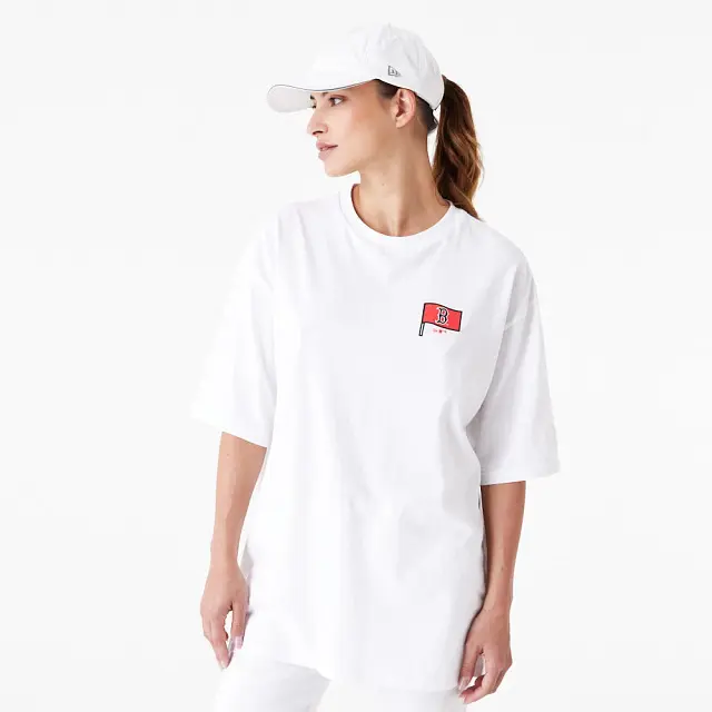 0197882667565 - Oversized T-Shirt Boston Red Sox MLB Burger Graphic