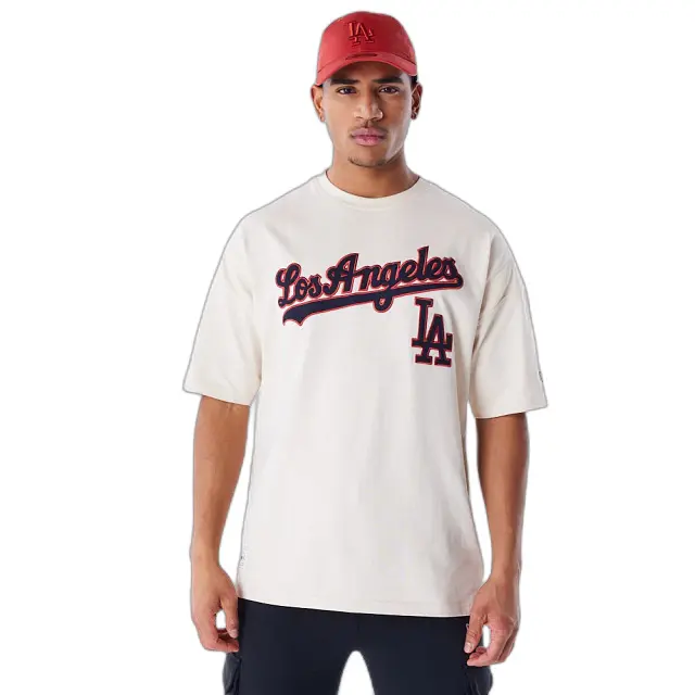 0198058843158 - Oversized T-Shirt Los Angeles Dodgers MLB Rib Infill