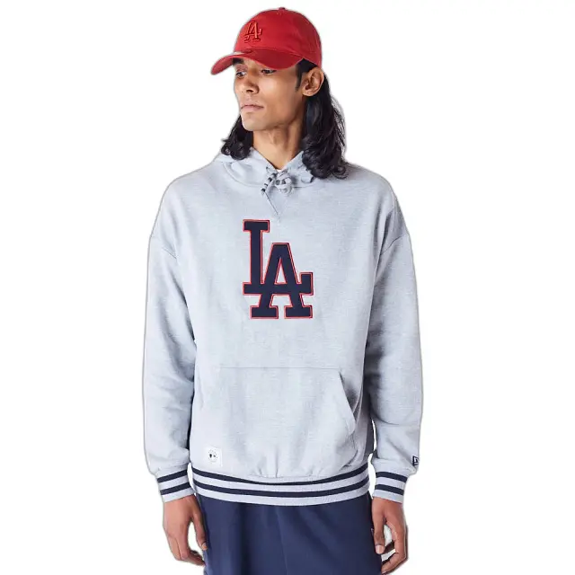 0198058843370 - Oversized Hoodie Los Angeles Dodgers MLB Rib Infill