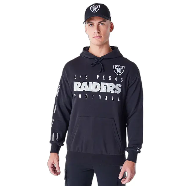 0198058830578 - Oversized Hoodie Las Vegas Raiders NFL Patch