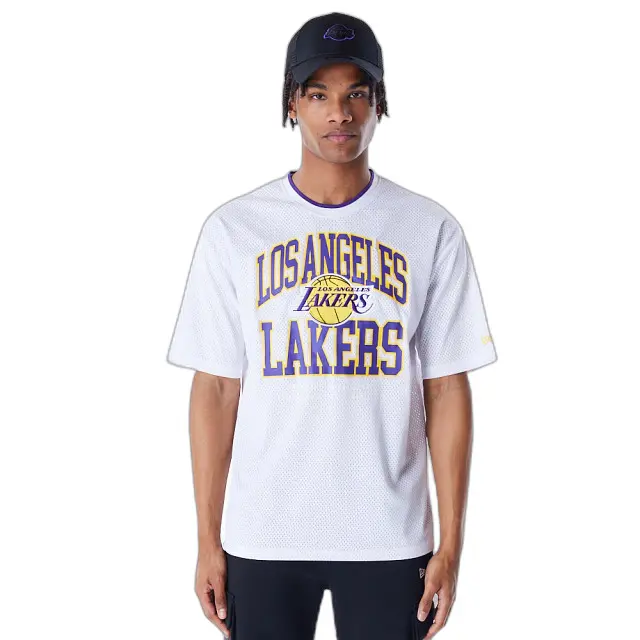 0198058839038 - Oversized T-Shirt Los Angeles Lakers NBA Patch