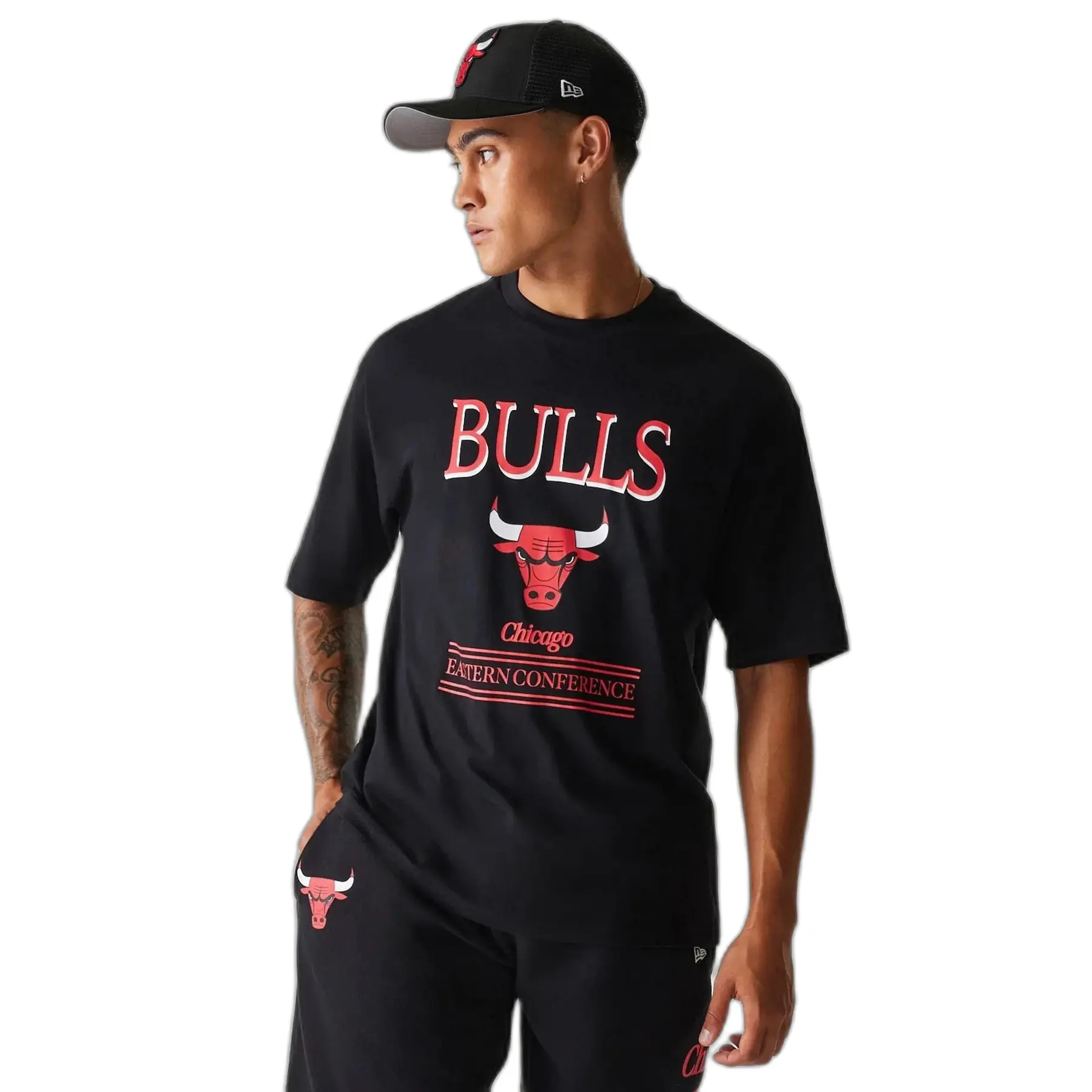 Oversize T-Shirt Chicago Bulls Team Graphic