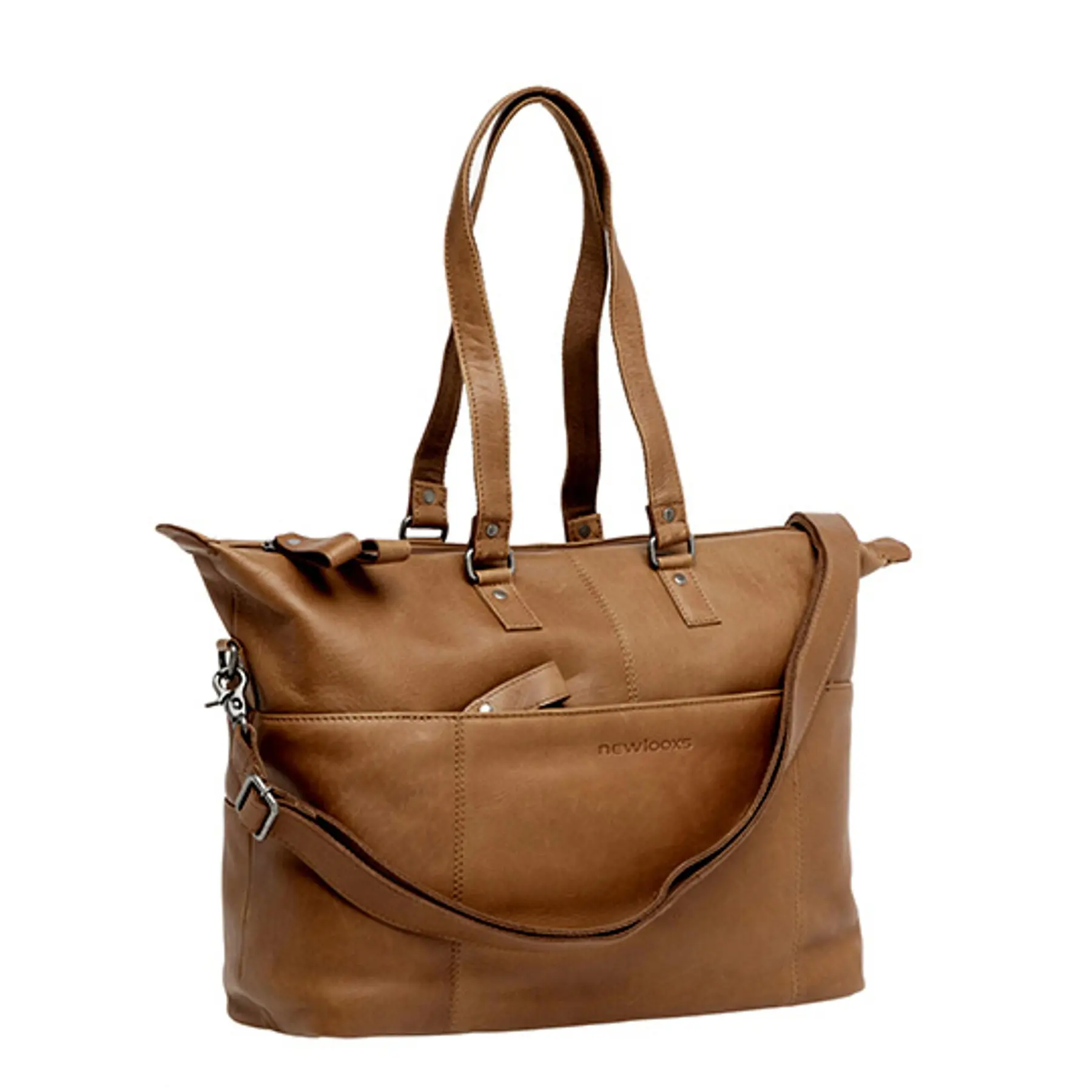Image of Fahrradtasche für Gepäckträger Newlooxs Verla Cognac