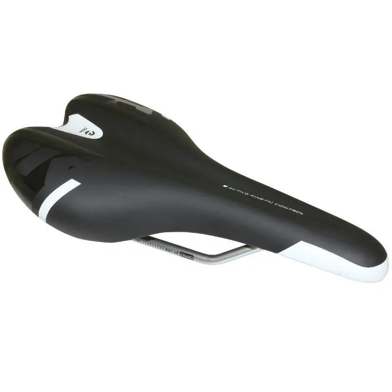 Image of Sattel Straße-Mountainbike Deko-Schiene Cromoly Silber Newton Kinetic